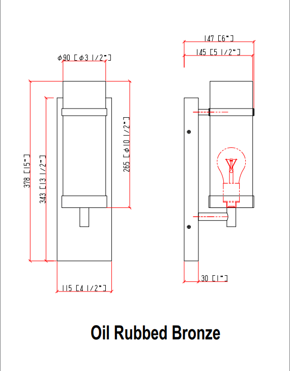 1 - Light, Oil Rubbed Bronze/Satin Nickel Finish Wall Sconce with White Glass shade, Wall Mounted Lamps for Home Hotel Corridor Restaurant - LEDMyPlace