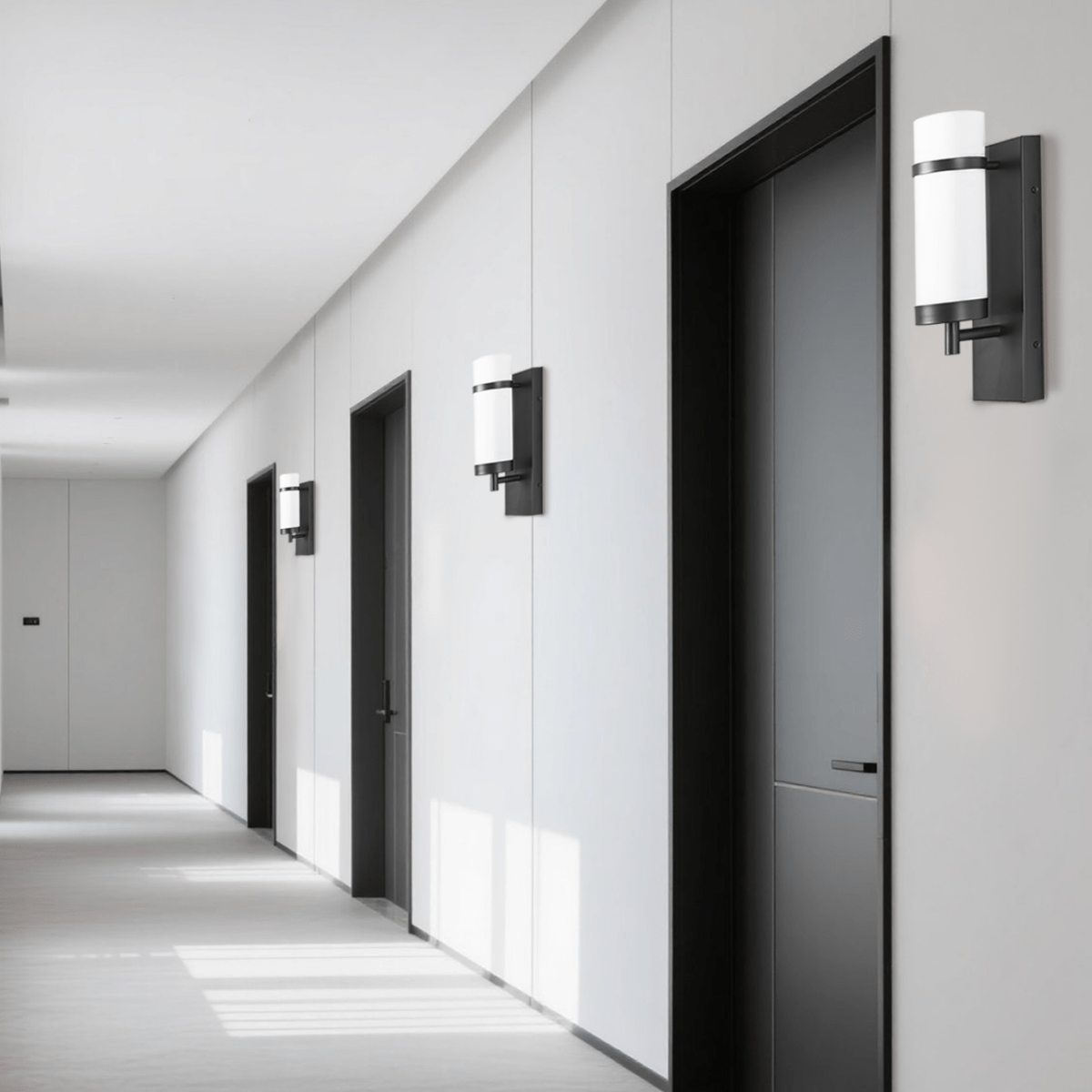 1 - Light, Oil Rubbed Bronze/Satin Nickel Finish Wall Sconce with White Glass shade, Wall Mounted Lamps for Home Hotel Corridor Restaurant - LEDMyPlace