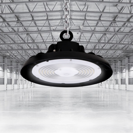 UFO LED High Bay Light 240 Wattage, 5700K, 150LM/W-155LM/W, 120-277VAC, IP65, For Warehouse Factory Workshops Gymnasium & Supermarket Lighting