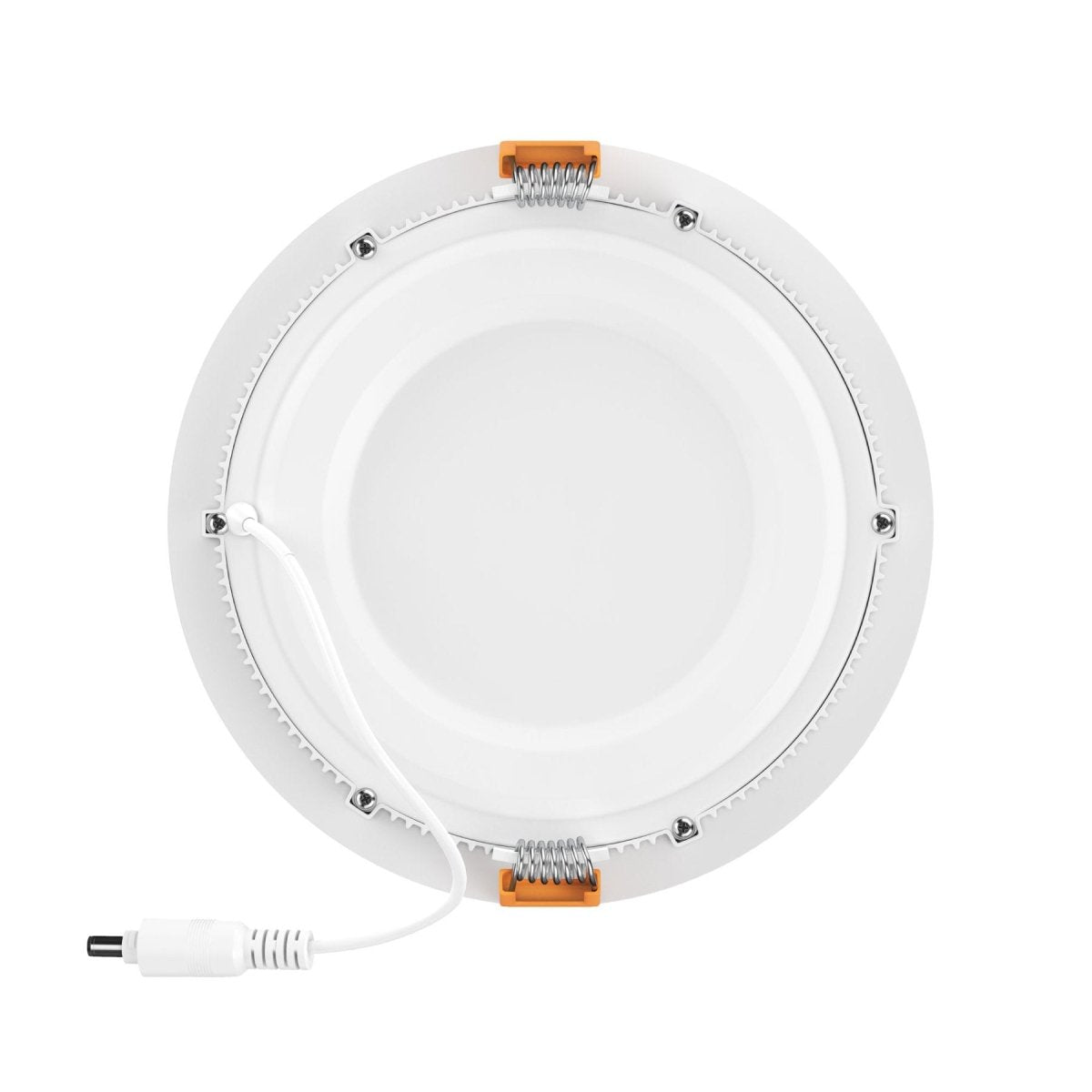 6" 12W LED Slim Panel Recessed Ceiling Light CCT Changeable 2700K/3000K/3500K/4000K/5000K, with Junction Box, Round - LEDMyPlace