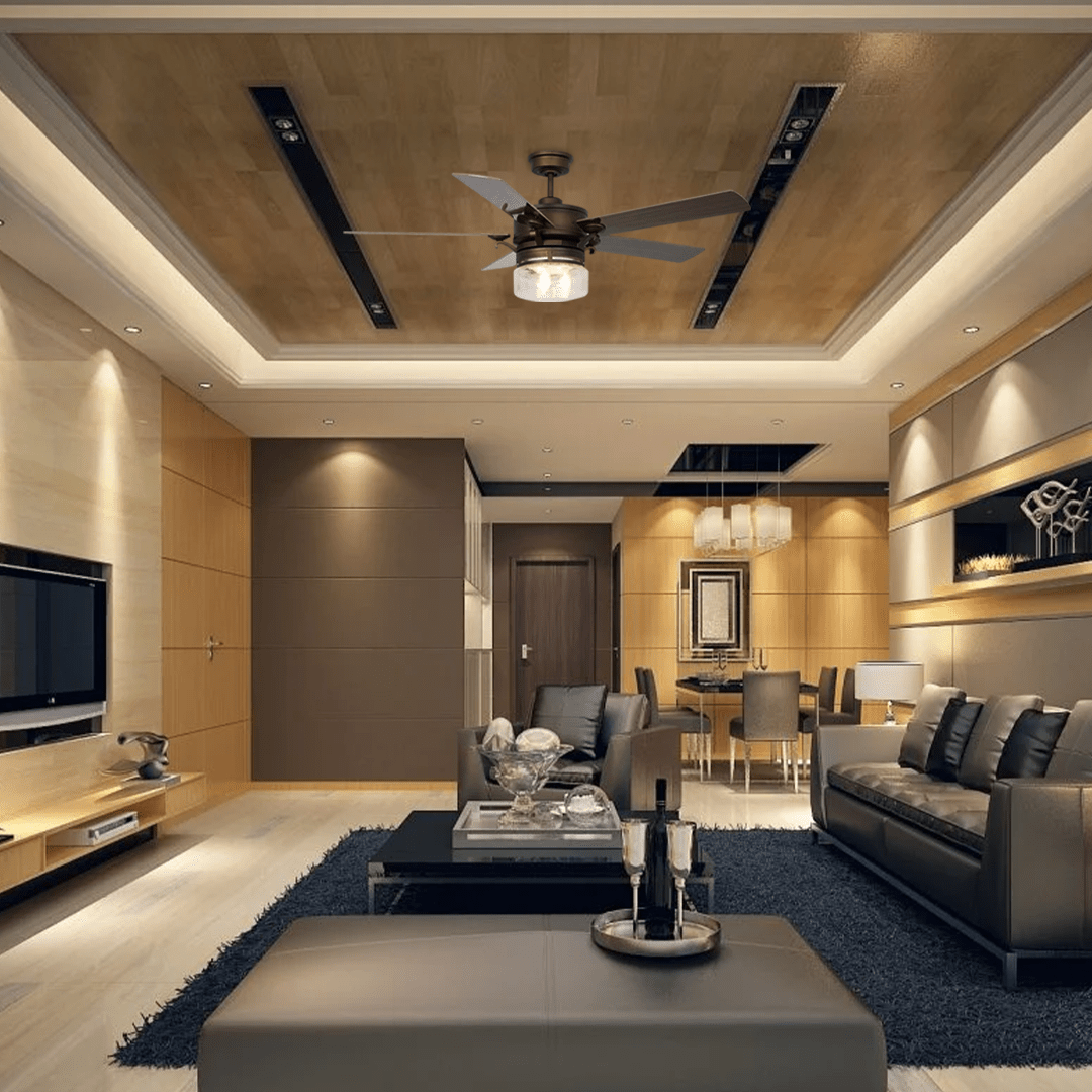Alexandria 52'' Best Smart Ceiling Fan with wall control, Works with G