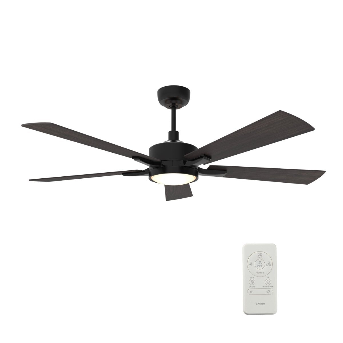 APPLETON 56 inch 5 - Blade Smart Ceiling Fan with Remote & LED Light - LEDMyPlace