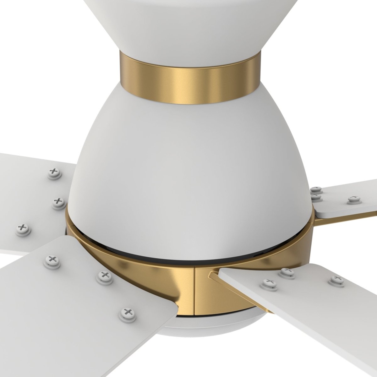 ASCENDER 52 inch 5 - Blade Flush Mount Smart Ceiling Fan with Remote & LED Light - LEDMyPlace