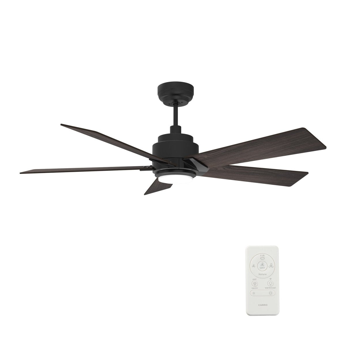 ASCENDER 52 inch 5 - Blade Smart Ceiling Fan with LED Light & Remote - LEDMyPlace