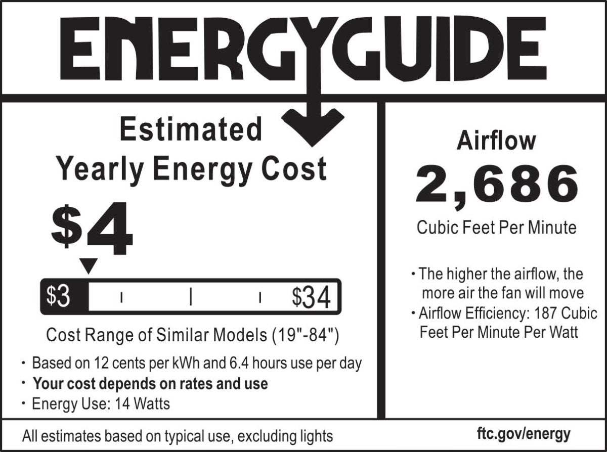 ASCOTT 52 inch 5 - Blade Ceiling Fan with LED Light & Pull Chain - LEDMyPlace
