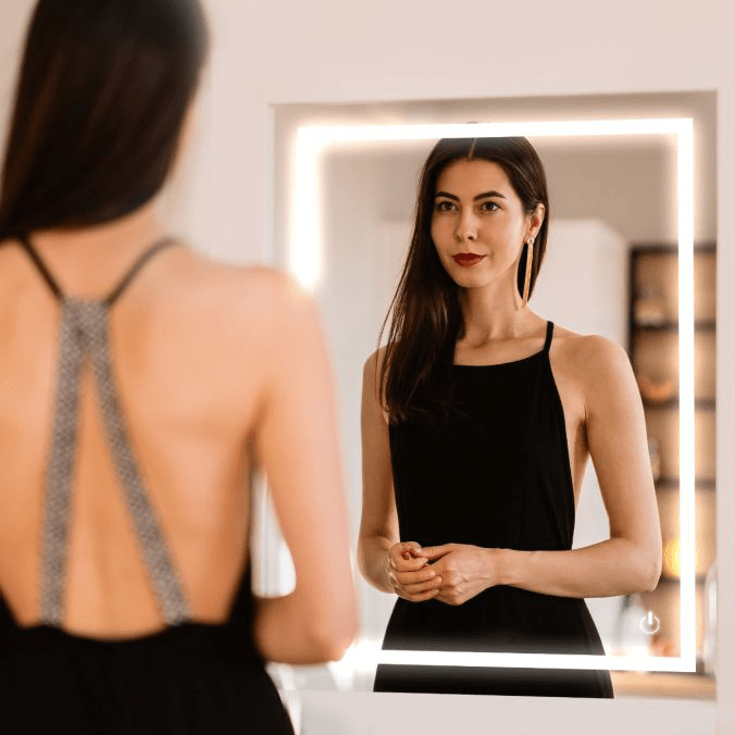 Backlit/Frontlit, Vanity Mirror with Lights, Touch Switch, Anti - Fog, Adjustable 3 - Color Temperature & Remembrance, CRI 90+, LED Mirror for Bathroom, Accord Style - LEDMyPlace