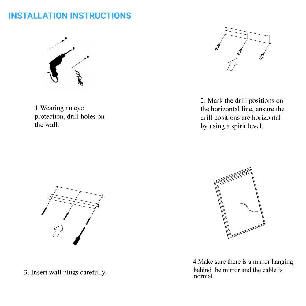 Backlit/Frontlit, Vanity Mirror with Lights, Touch Switch, Anti - Fog, Adjustable 3 - Color Temperature & Remembrance, CRI 90+, LED Mirror for Bathroom, Accord Style - LEDMyPlace