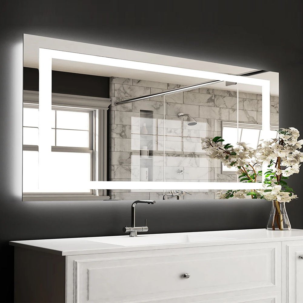 Backlit/Frontlit, Vanity Mirror with Lights, Touch Switch, Anti - Fog, Adjustable 3 - Color Temperature & Remembrance, CRI 90+, LED Mirror for Bathroom, Accord Style - LEDMyPlace