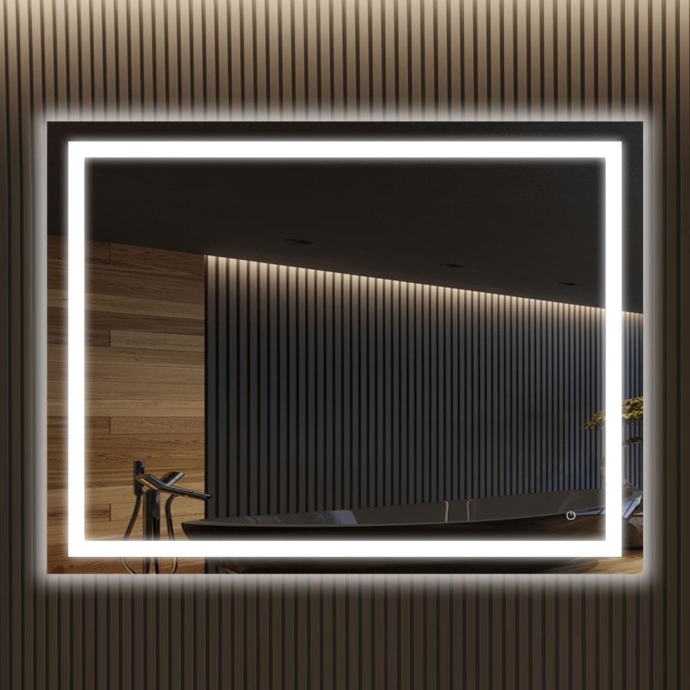 Backlit/Frontlit, Vanity Mirror with Lights, Touch Switch, Anti - Fog, Adjustable 3 - Color Temperature & Remembrance, CRI 90+, LED Mirror for Bathroom, Accord Style - LEDMyPlace