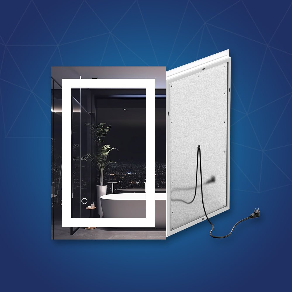 Backlit/Frontlit, Vanity Mirror with Lights, Touch Switch, Anti - Fog, Adjustable 3 - Color Temperature & Remembrance, CRI 90+, LED Mirror for Bathroom, Accord Style - LEDMyPlace