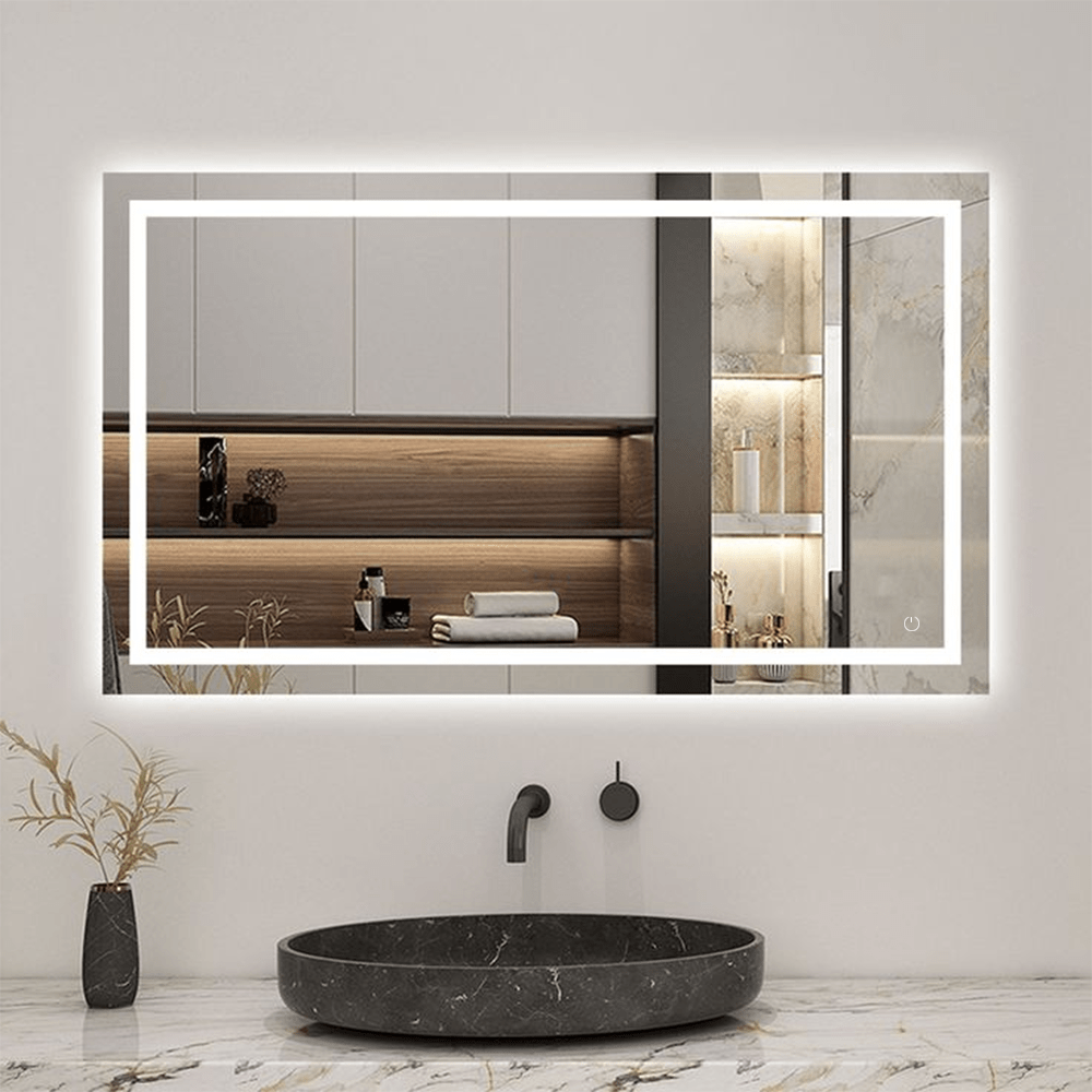Backlit/Frontlit, Vanity Mirror with Lights, Touch Switch, Anti - Fog, Adjustable 3 - Color Temperature & Remembrance, CRI 90+, LED Mirror for Bathroom, Accord Style - LEDMyPlace