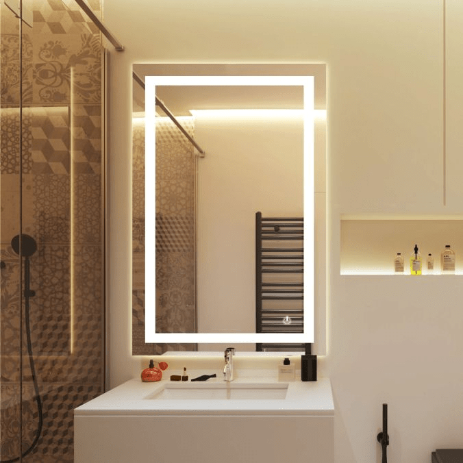 Backlit/Frontlit, Vanity Mirror with Lights, Touch Switch, Anti - Fog, Adjustable 3 - Color Temperature & Remembrance, CRI 90+, LED Mirror for Bathroom, Accord Style - LEDMyPlace