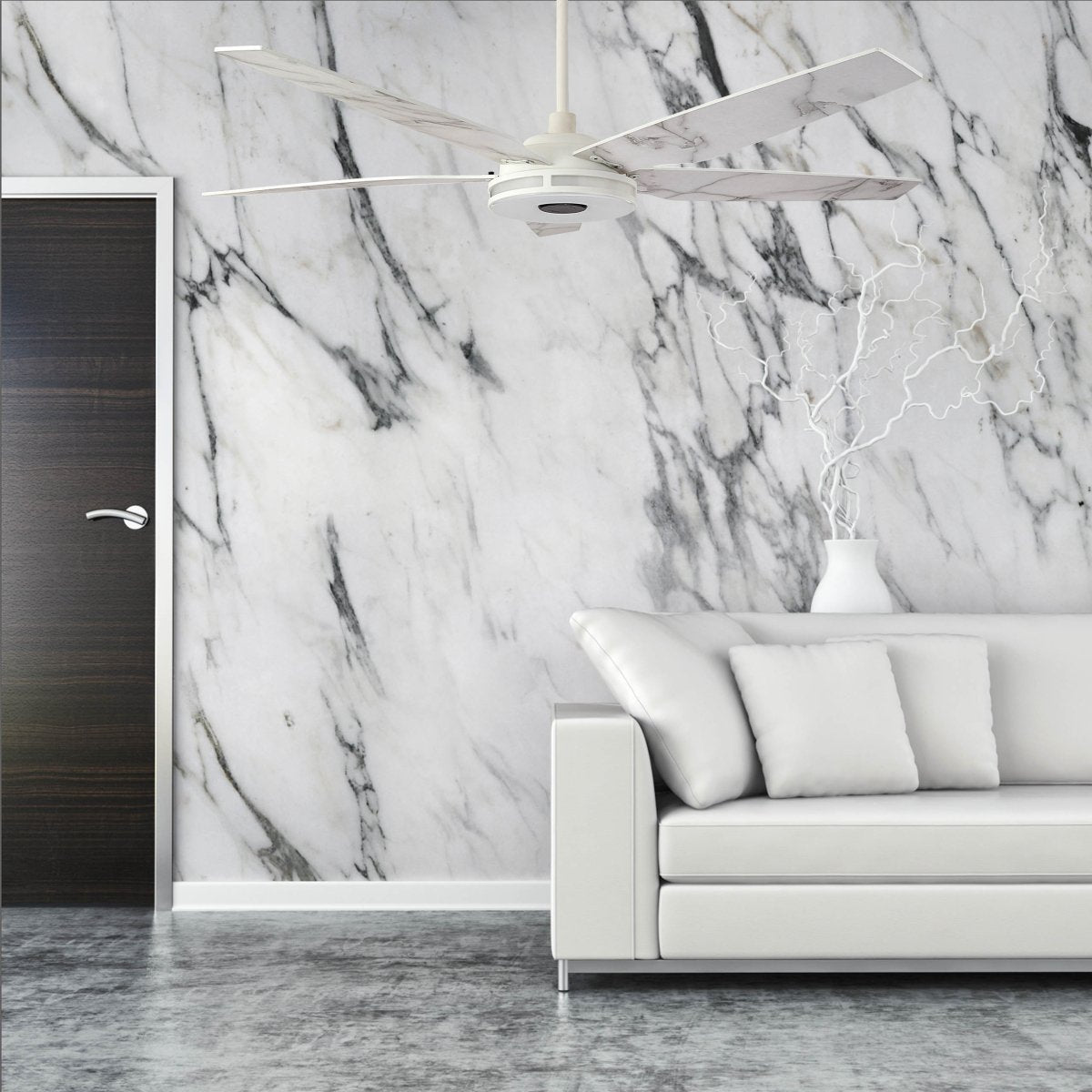 ELIRA 56 inch 5 - Blade Smart Ceiling Fan with LED Light & Remote - LEDMyPlace