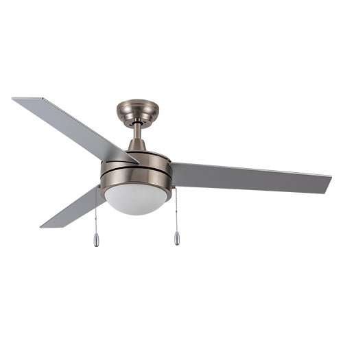 EVERETT 48 Inch 3 - Blade Ceiling Fan with LED Light & Pull Chain - LEDMyPlace