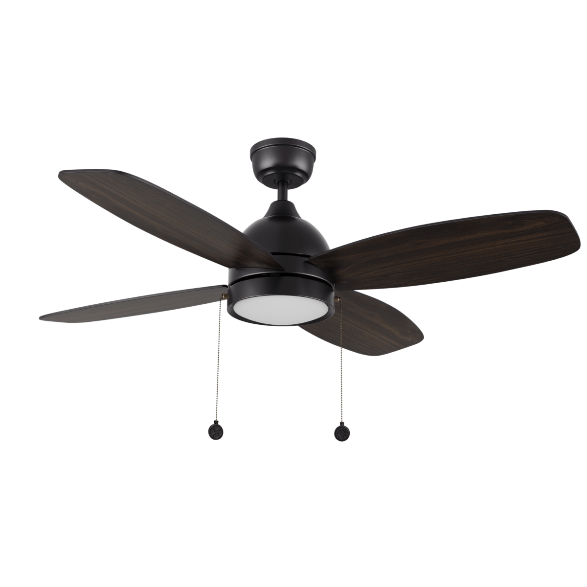 GREENWOOD 48" 4 - Blade Ceiling Fan with LED Light & Pull Chain - LEDMyPlace