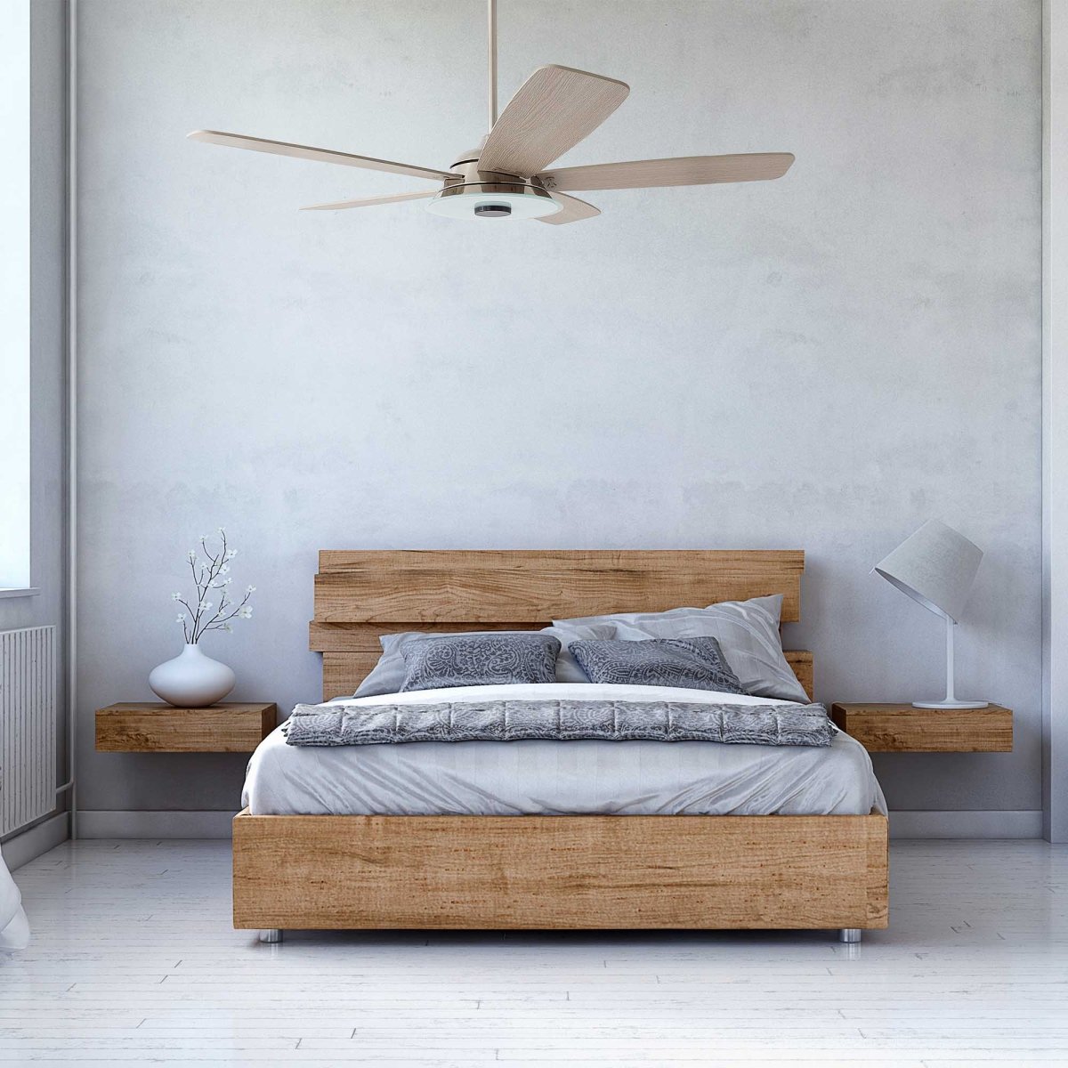 JOURNEY 52 inch 5 - Blade Smart Ceiling Fan with Remote LED Light - LEDMyPlace