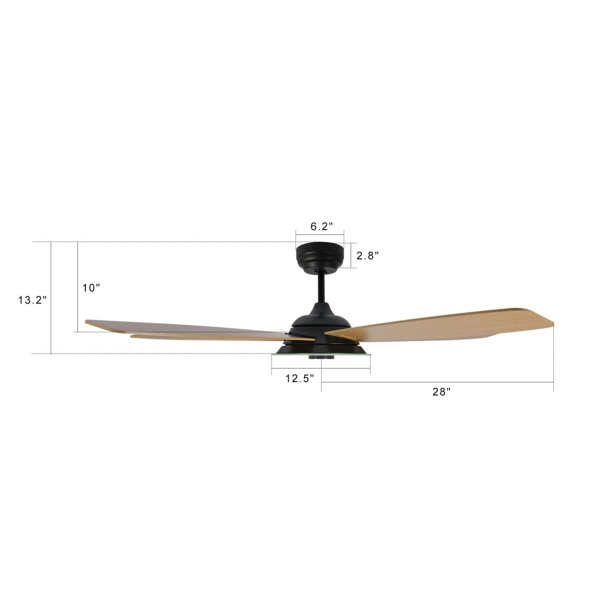 JOURNEY 56'' 5 - Blade Smart Ceiling Fan with LED Light & Remote - LEDMyPlace