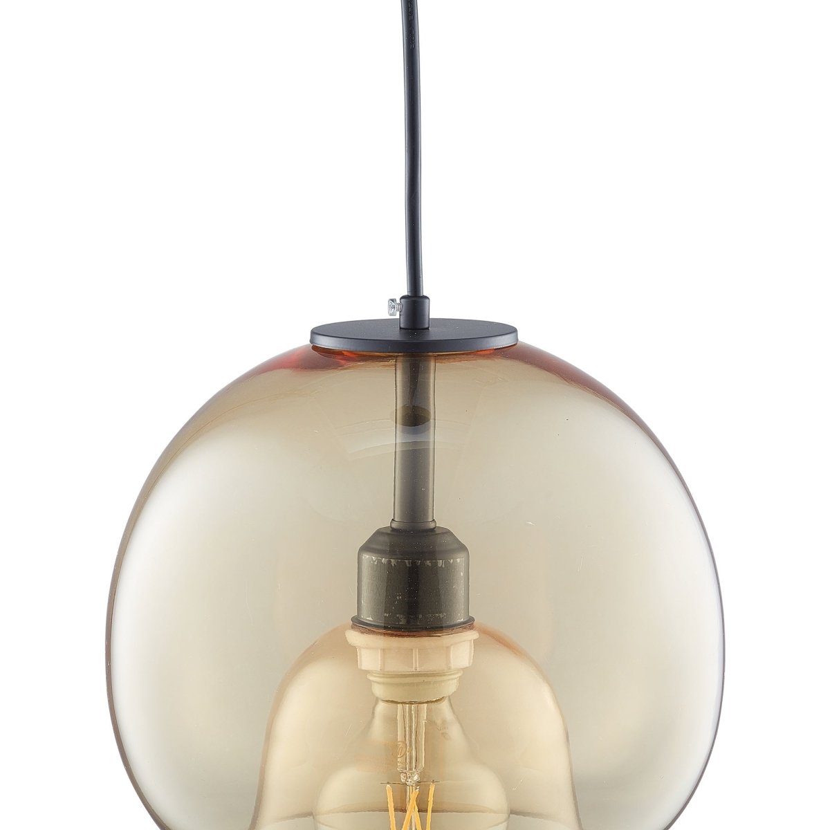Karina Globe Glass Indoor & Outdoor Best Pendant Light Amber (Bulb Not Included) - LEDMyPlace