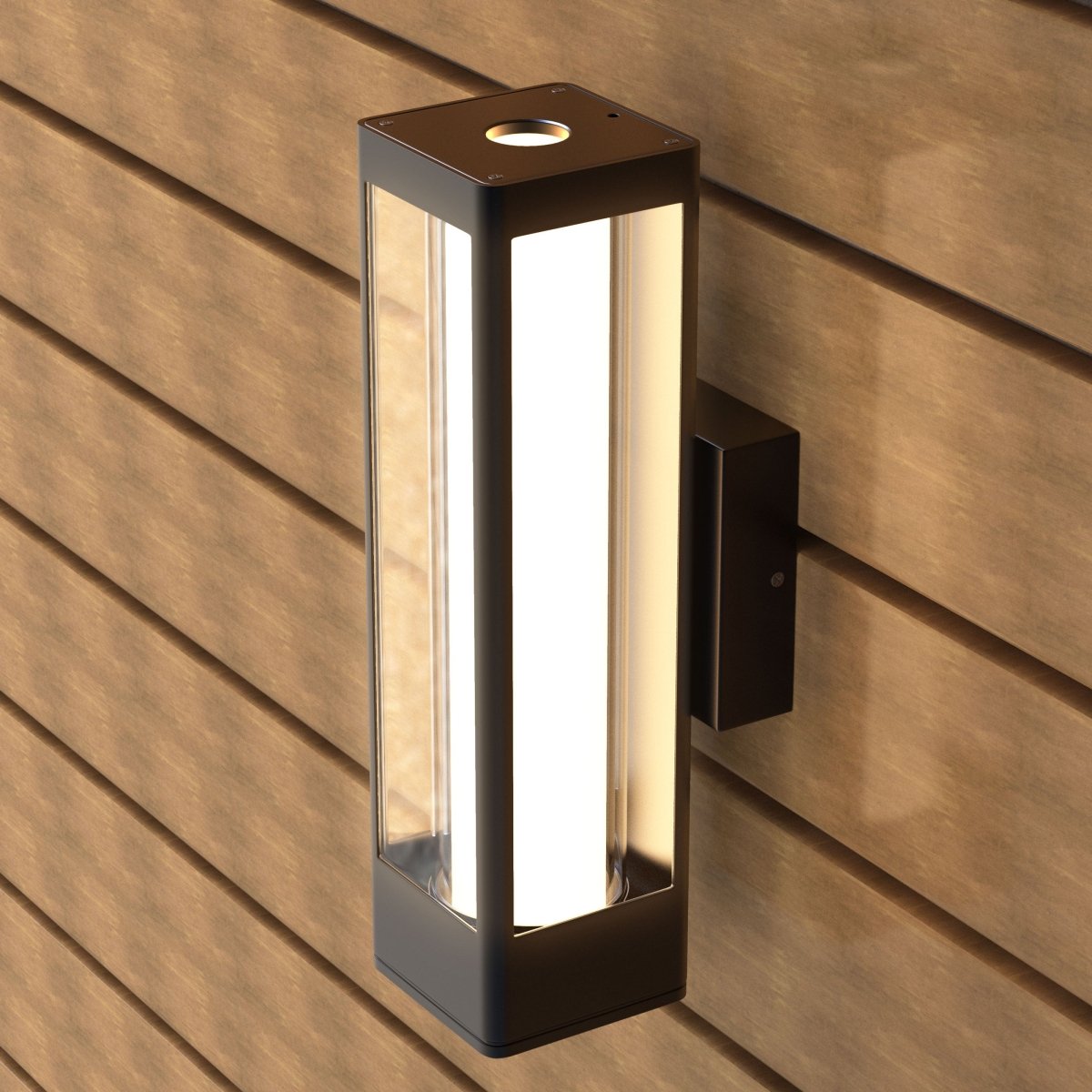 LED Outdoor Wall Sconce, Matte Black Finish, 12W, ETL Listed - Wet  Location, Dimmable, image size:1200x1200