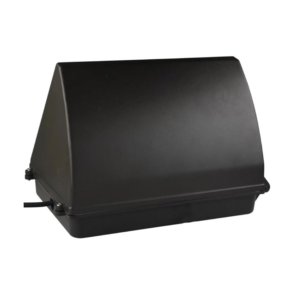 LED Wall Pack Light with Dusk - to - Dawn Photocell 80W 10,200 Lumens, 5700K Bronze Finish - Forward Throw, IP65 Waterproof Outdoor Wall Light Fixture, Commercial Security Lighting - LEDMyPlace