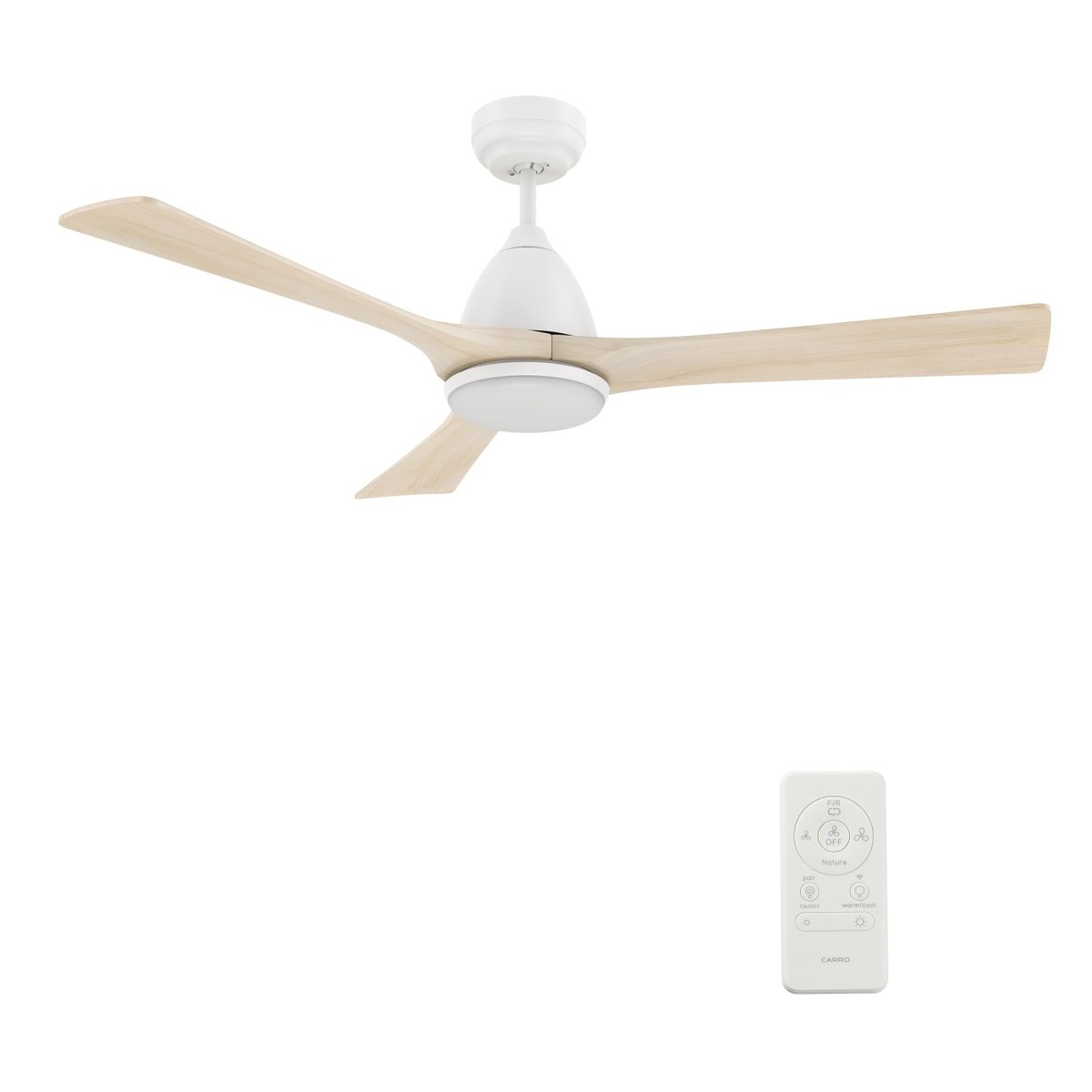 NICOLET 52 inch 3 - Blade Smart Ceiling Fan with Remote &LED Light - LEDMyPlace