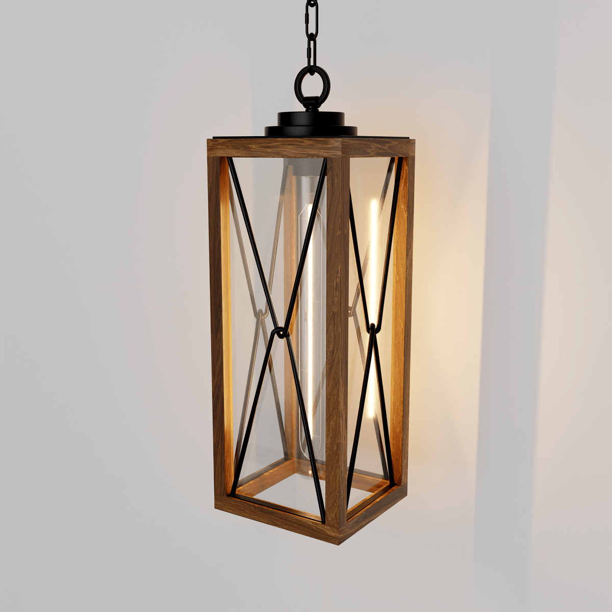 Outdoor Pendant Light Farmhouse Exterior Hanging Lantern with Clear Glass Shade for Porch, Patio, Entryway, ETL List - 5.47 Outdoor Pendant Light Farmhouse Exterior Hanging Lantern with Clear Glass Shade for Porch, Patio, Entryway, ETL List - 5.47