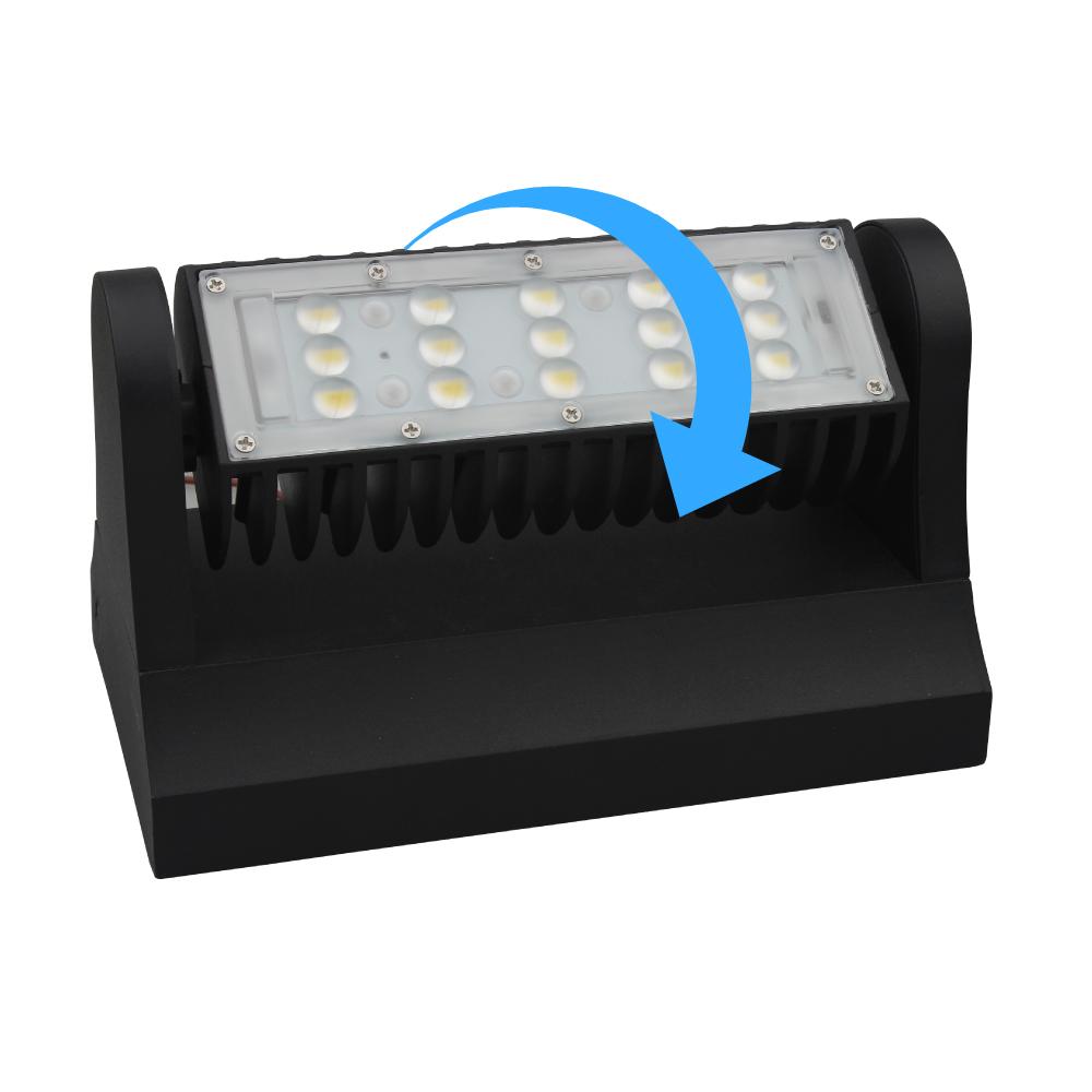 Outdoor Rotatable LED Wall Pack Light 40W 5700K 5400 Lumens, UL, DLC Listed, Bronze Finish, Waterproof Wall Light - LEDMyPlace