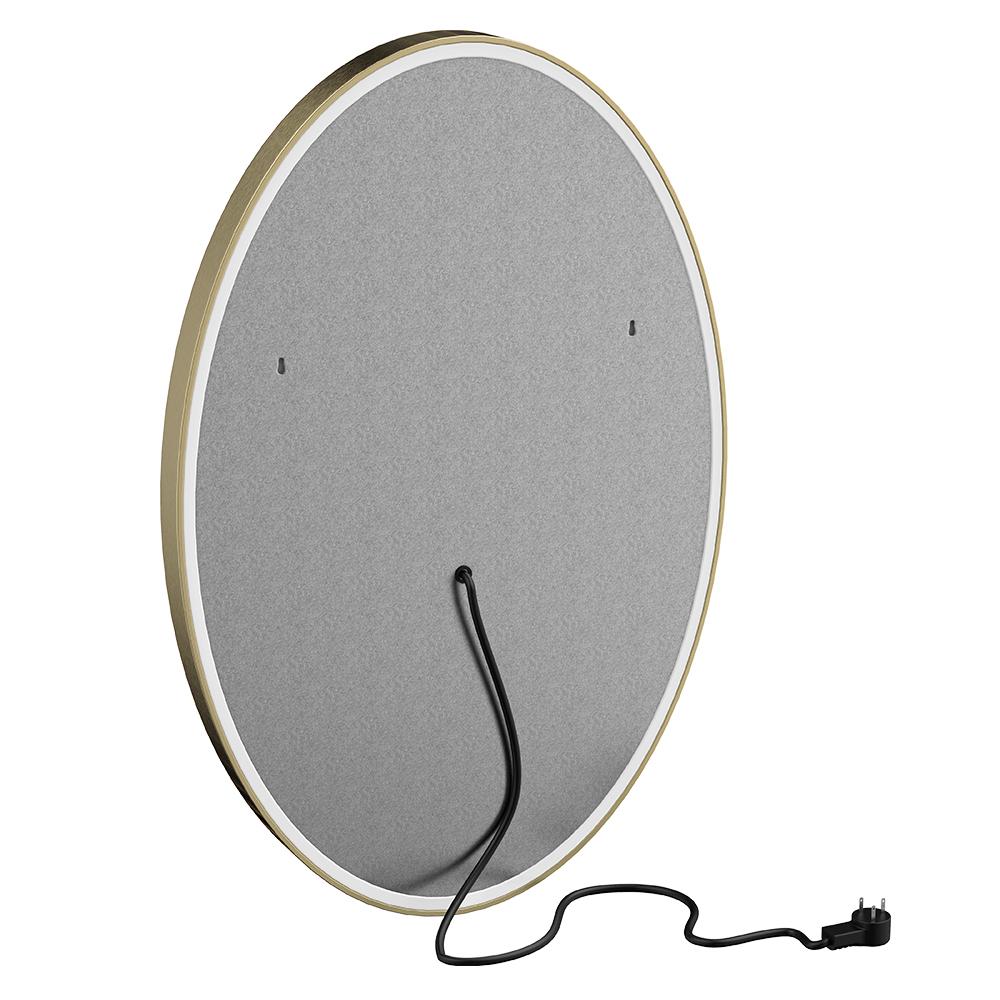 Oval LED Lighted Bathroom Vanity Mirror, Touch Switch, Anti - Fog Wall Mounted Makeup Mirror & CCT Remembrance, CRI 90+, LED Oval Mirror for Bathroom, Lunar Style - LEDMyPlace