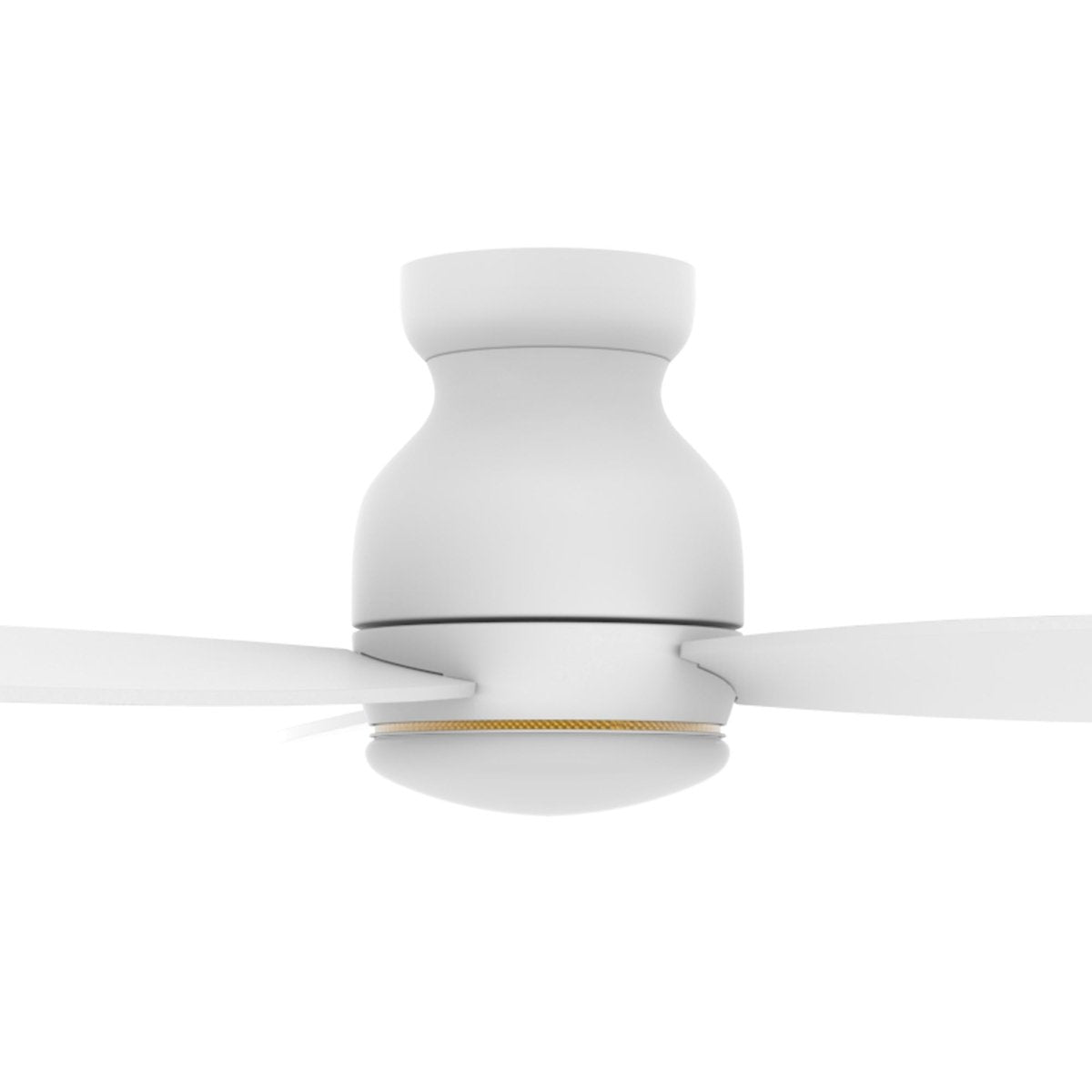 TRENTO 52 inch 3 - Blade Flush Mount Smart Ceiling Fan with LED Light & Remote - LEDMyPlace