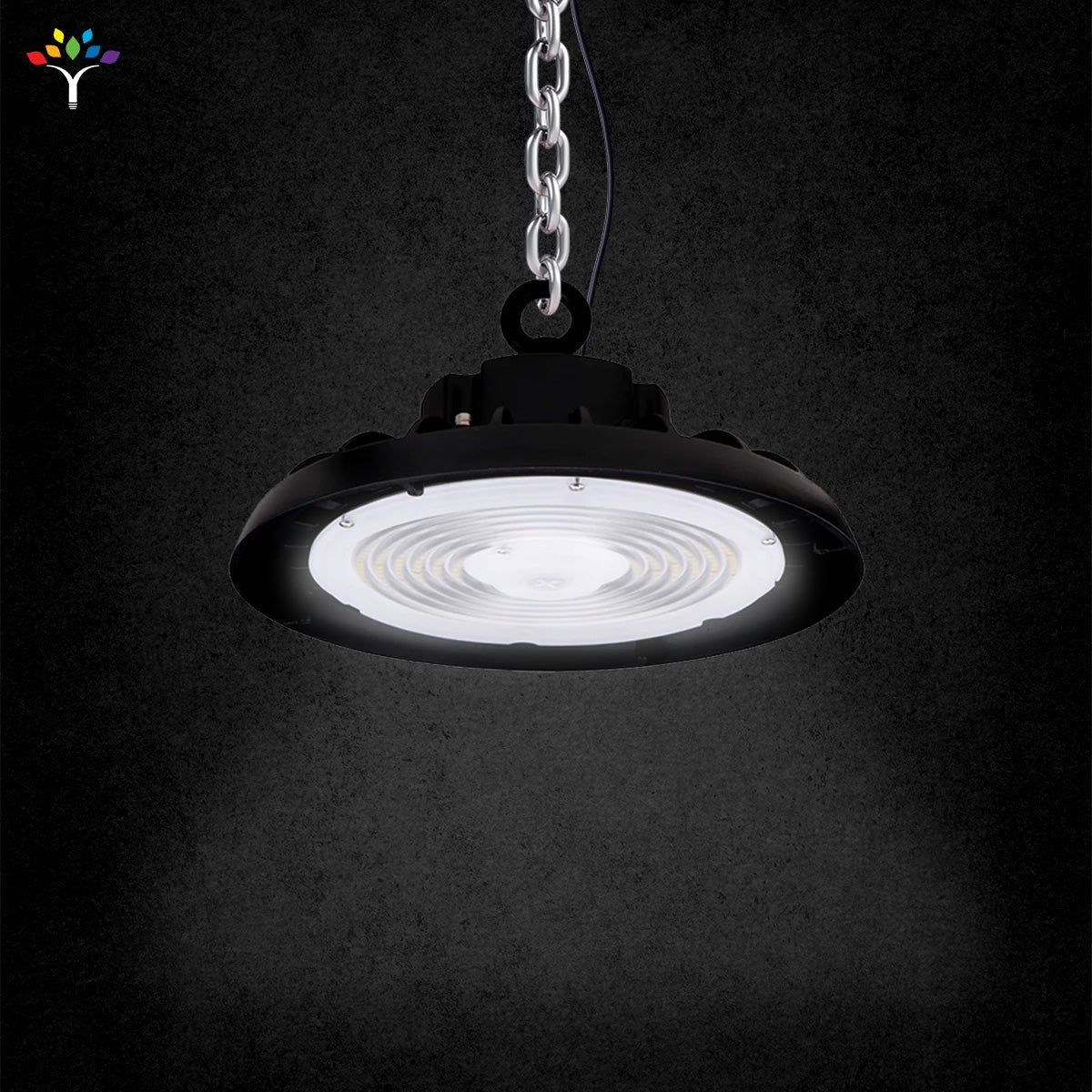 UFO LED High Bay Light 240/220/200 Watt Adjustable, 5700K, 155LM/W - 155LM/W, 120 - 277VAC, IP65, UL, DLC Listed, 1 - 10V Dim, For Warehouse Factory Workshops Gymnasium & Supermarket Lighting - LEDMyPlace