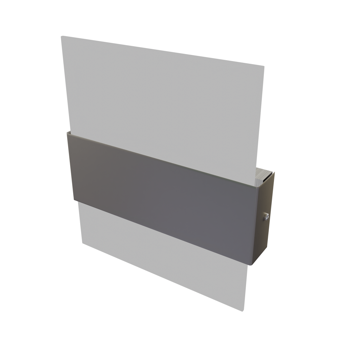 Wall Mounted LED Light Fixture, 5000K, Dimmable, ETL/CE Certificate, Material: Metal + White Acrylic Shade - LEDMyPlace