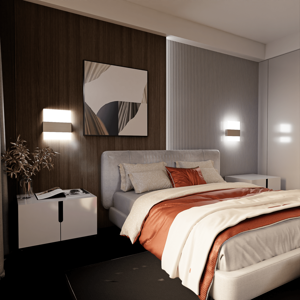 Wall Mounted LED Light Fixture, 5000K, Dimmable, ETL/CE Certificate, Material: Metal + White Acrylic Shade - LEDMyPlace