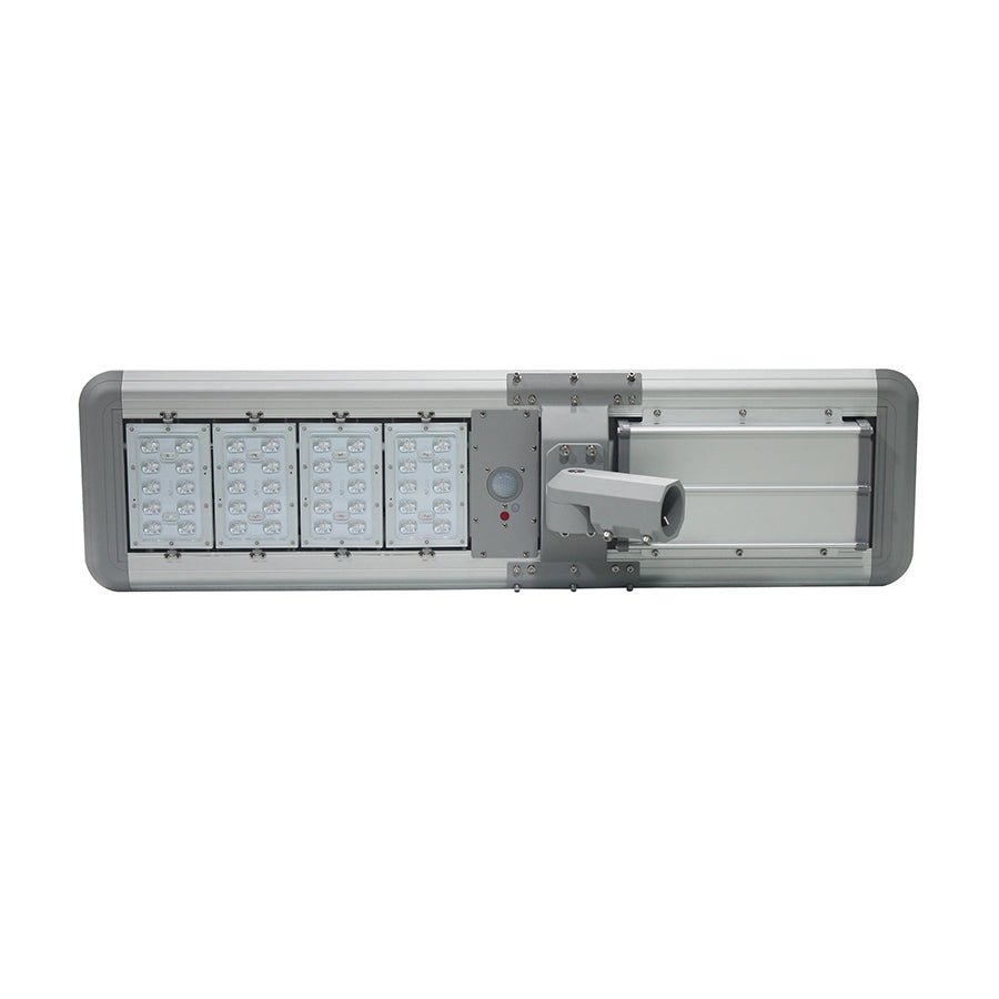 40W Outdoor LED Solar Street Light, 5700K, IP66, 18VDC, Adjustable Mount, Silver - LEDMyPlace