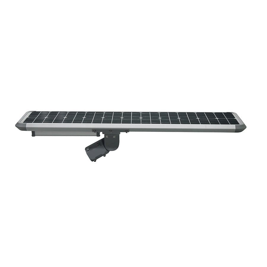 40W Outdoor LED Solar Street Light, 5700K, IP66, 18VDC, Adjustable Mount, Silver - LEDMyPlace