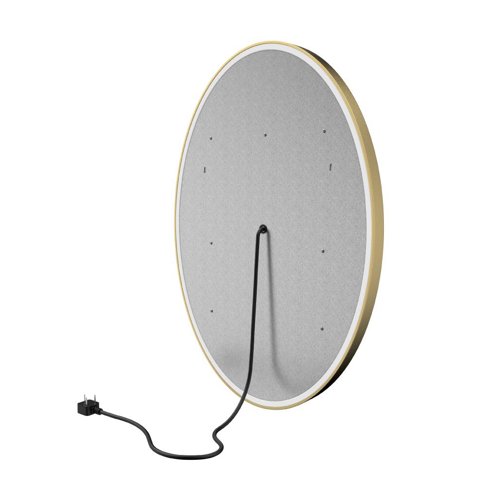 Oval LED Lighted Bathroom Vanity Mirror, Touch Switch, Anti - Fog Wall Mounted Makeup Mirror & CCT Remembrance, CRI 90+, LED Oval Mirror for Bathroom, Lunar Style - LEDMyPlace