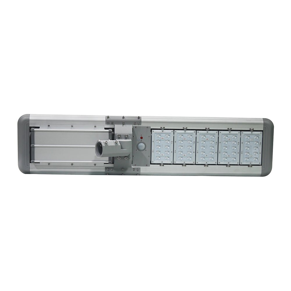 50W Solar LED Street Light ; 5700K AC100 - 277V ; Silver - LEDMyPlace