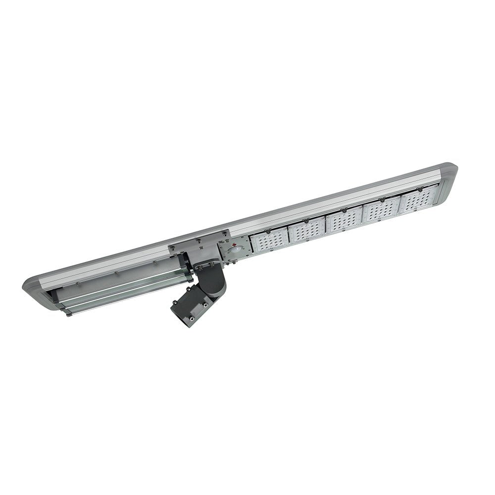 50W Solar LED Street Light ; 5700K AC100 - 277V ; Silver - LEDMyPlace