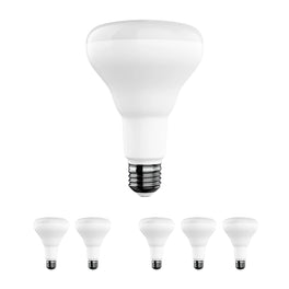 LED Light Bulbs BR30 9 Watt 3000K 650 Lumens 120V Dimmable E26 Base Damp Location LED Indoor Recessed Flood Light