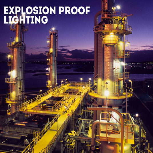 300 Watt LED Explosion Proof Lighting, A Series, Dimmable, 5000K, 42000LM, AC100-277V, IP66, Ideal for Oil & Gas Refineries, Drilling Rigs, Petrochemical Facilities