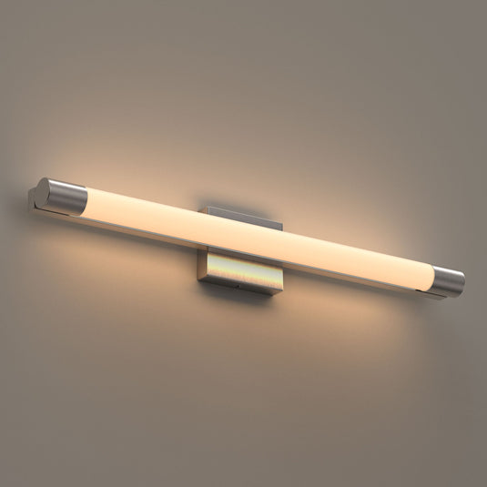Cylinder Shape Integrated LED Bath Bar Light, 18.5 Inch/27.5 Inch, 4000K (Cool White), Dimmable, ETL Listed, Bathroom Vanity Lighting