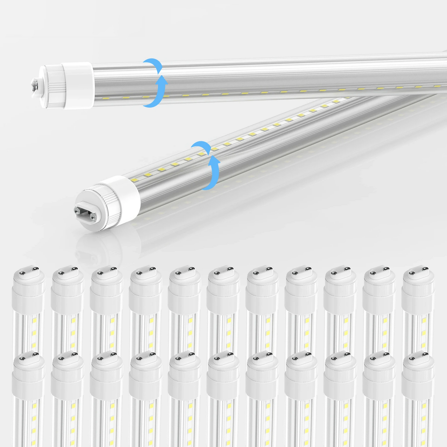 T8 LED Sign Tubes with R17 Base, Work without Ballast, 360 Degree Advertisement Lighting, LED Outdoor Tubes For Double Sided Signs