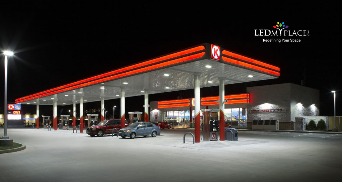 LED Canopy Light For Gas stations 