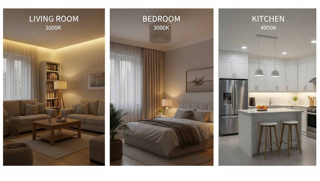 3000K vs 4000K vs 5000K: Which Light Color Is Best for Your Space? - LEDMyPlace