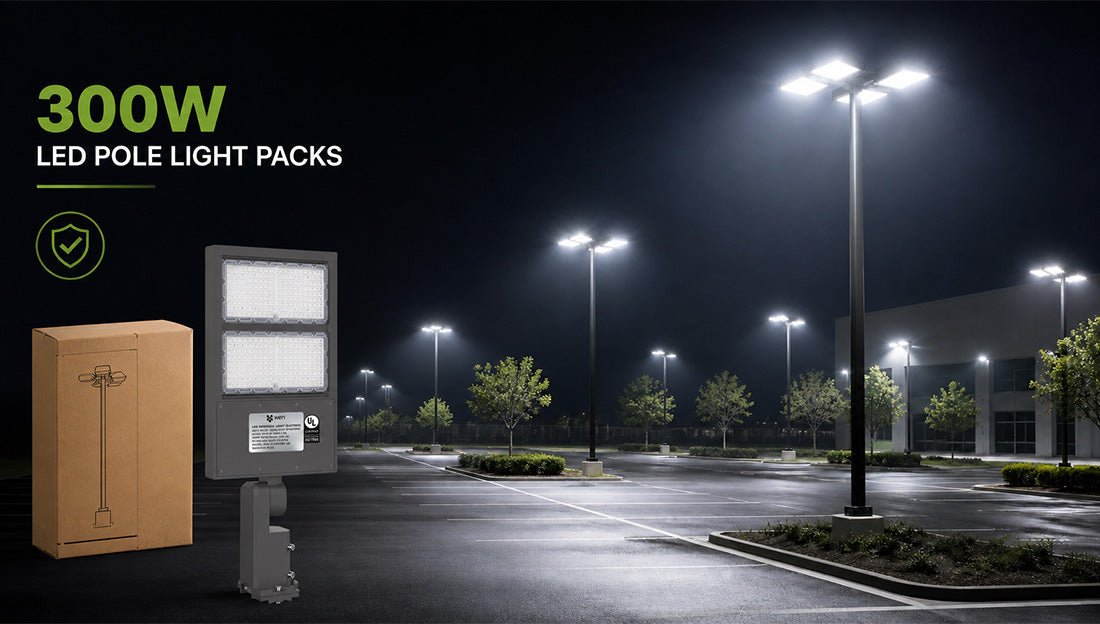 300W LED Pole Light Packs for Outdoor Areas That Need Real Coverage - LEDMyPlace