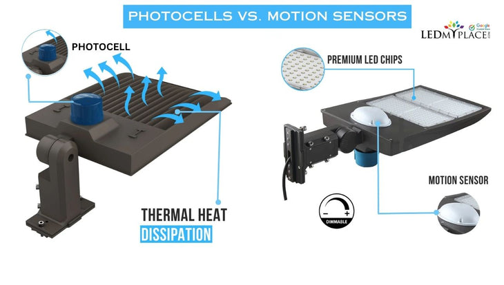LED Lights: Photocells vs. Motion Sensors