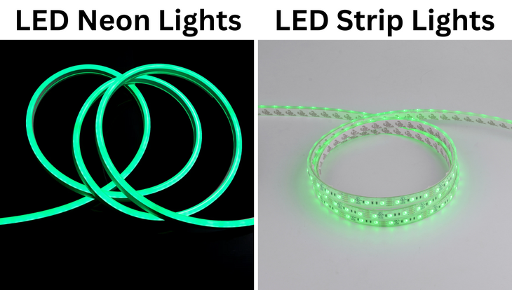 What is the difference between LED neon and LED strip lights?
