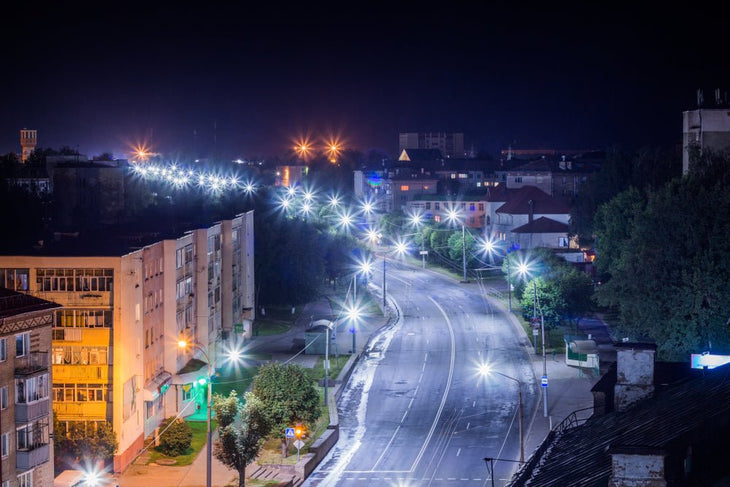 Advantage LED Pole Lights, In Five Points