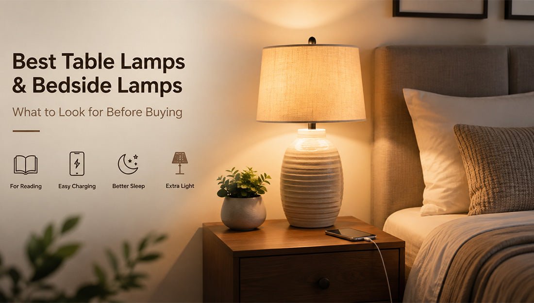 Best Table Lamps and Bedside Lamps: What to Look for Before Buying - LEDMyPlace