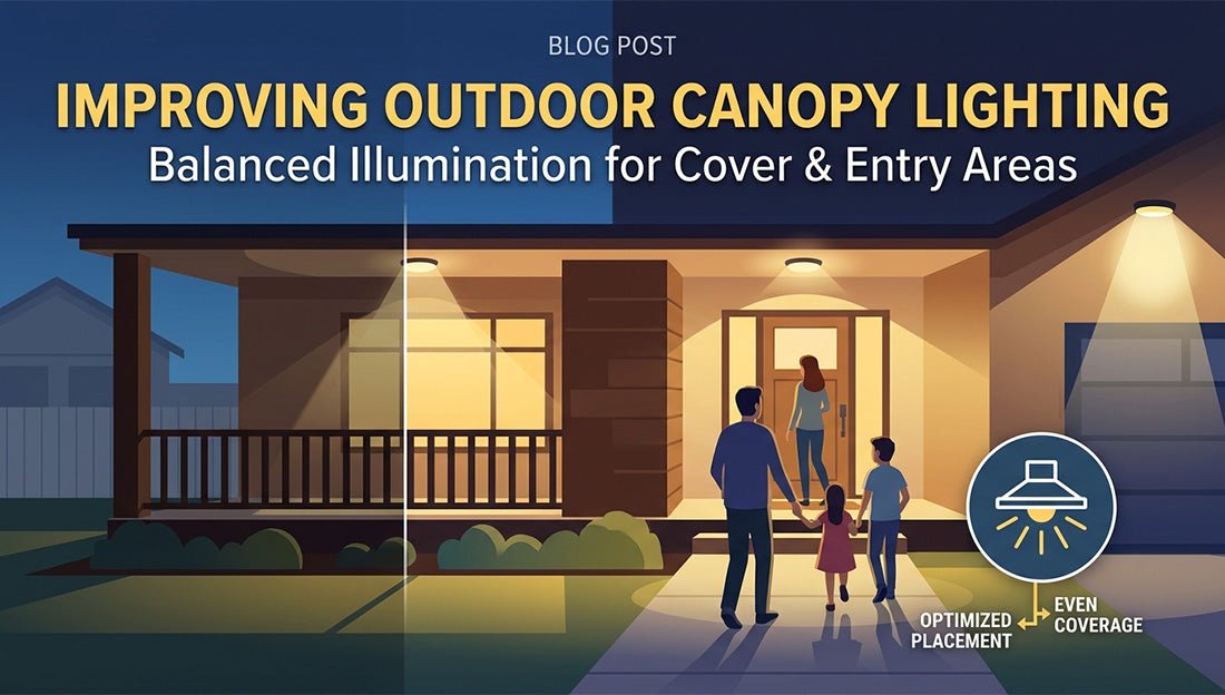 Canopy Lights for Covered Outdoor Spaces and Entry Areas - LEDMyPlace