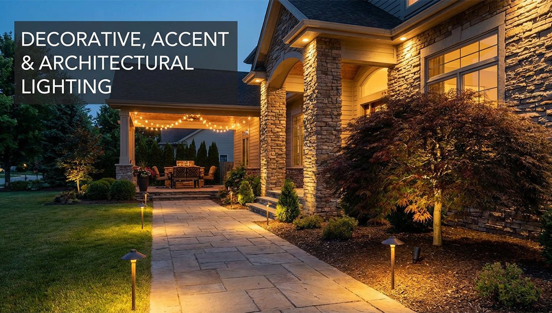 Decorative, Accent, and Architectural Outdoor Lighting Explained - LEDMyPlace
